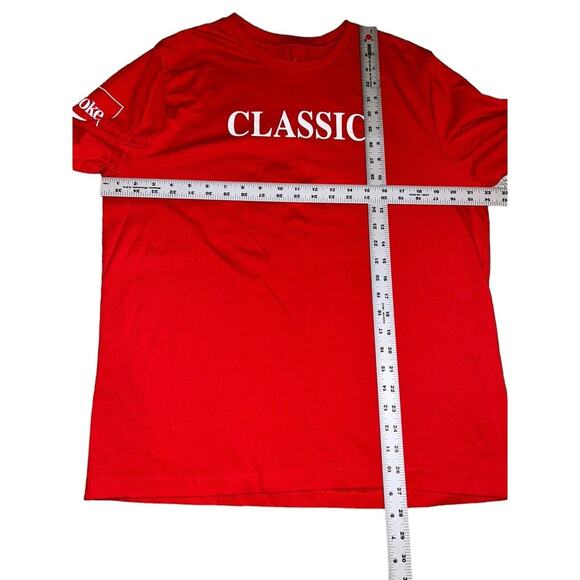 Coca-Cola Coke Long Sleeve T-Shirt Classic Spell Out Logo Red Size‎ L - Picture 4 of 10